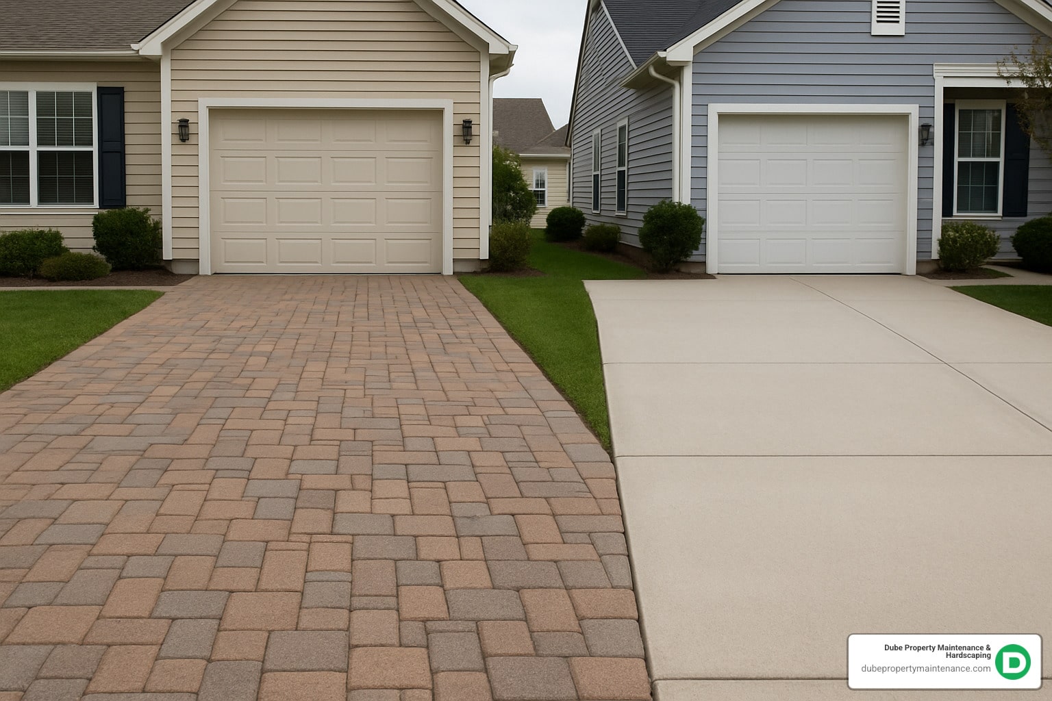 paver driveway cost vs concrete