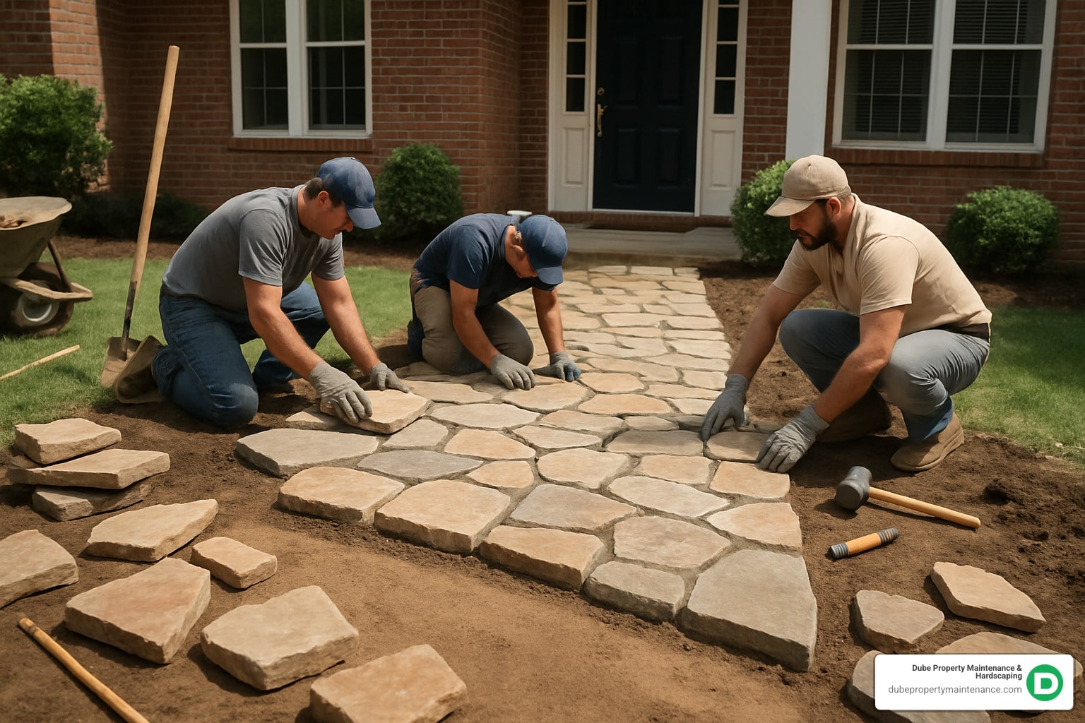 stone walkway installers