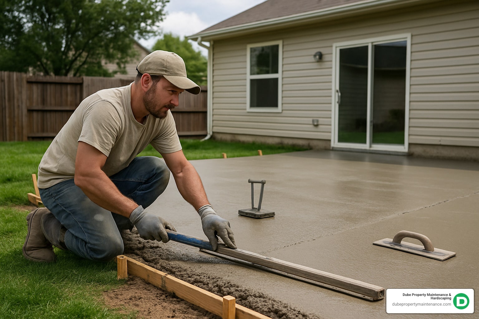 backyard concrete contractors near me