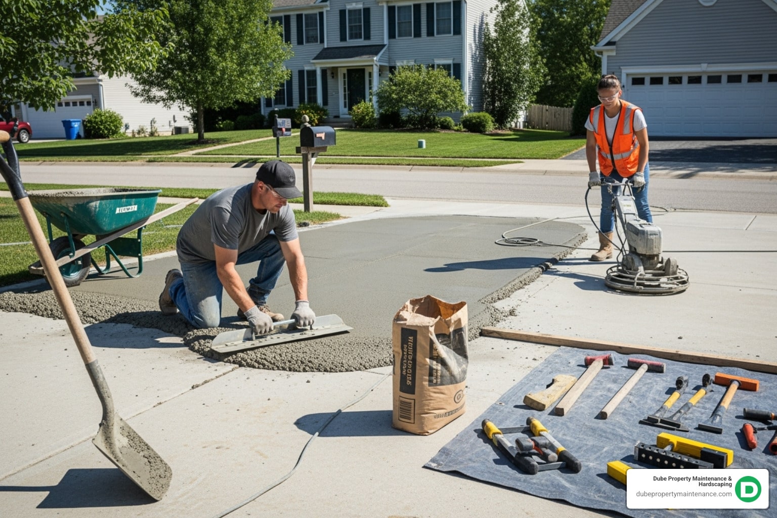 View of Best Concrete Driveway Resurfacing Contractors: #1 Guide