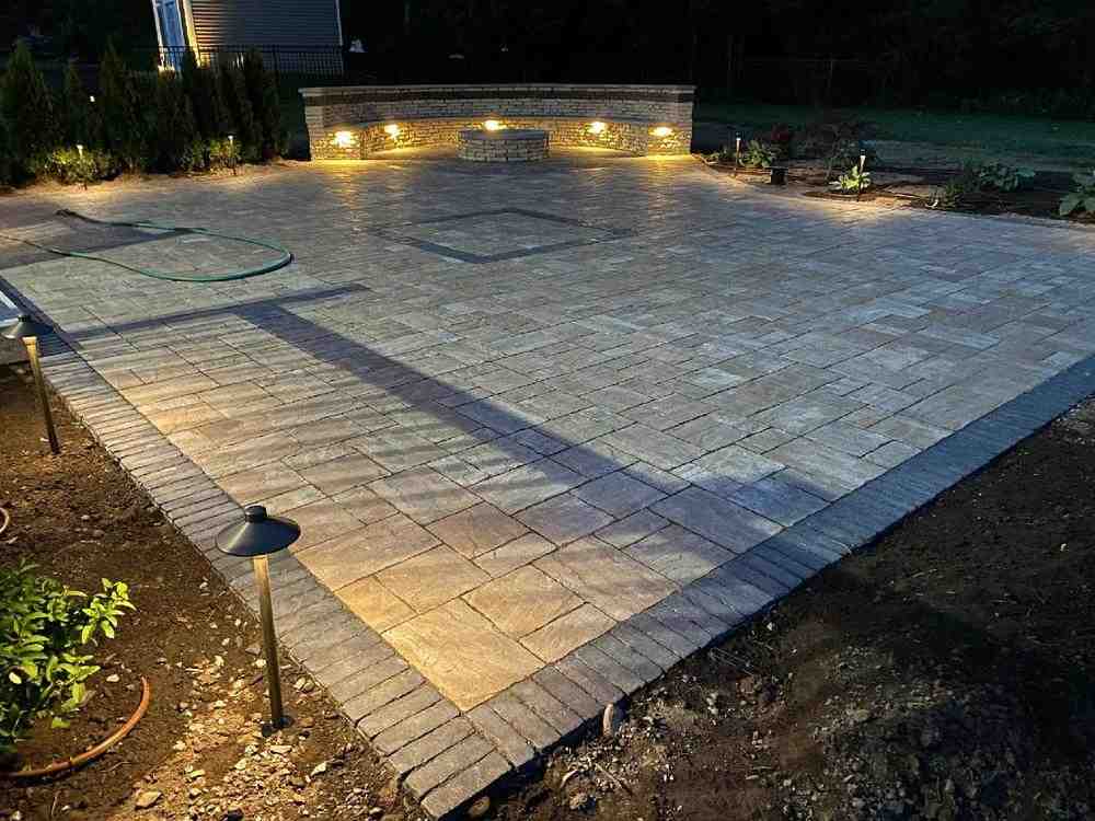 build raised paver patio