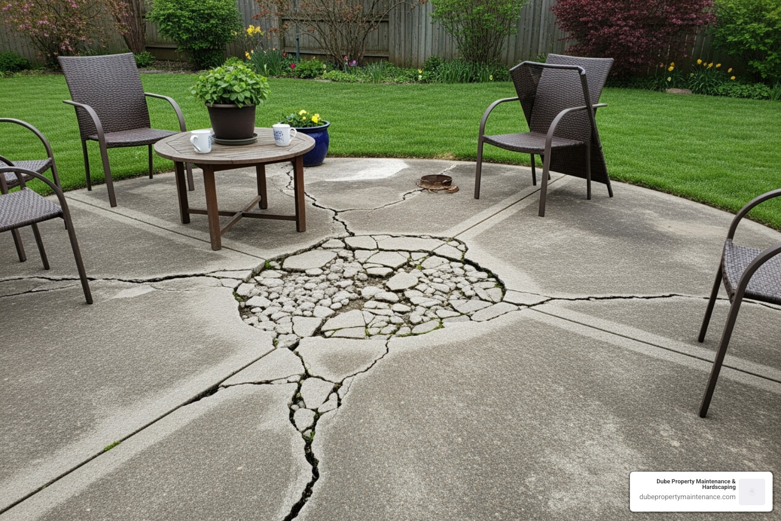 concrete patio repair