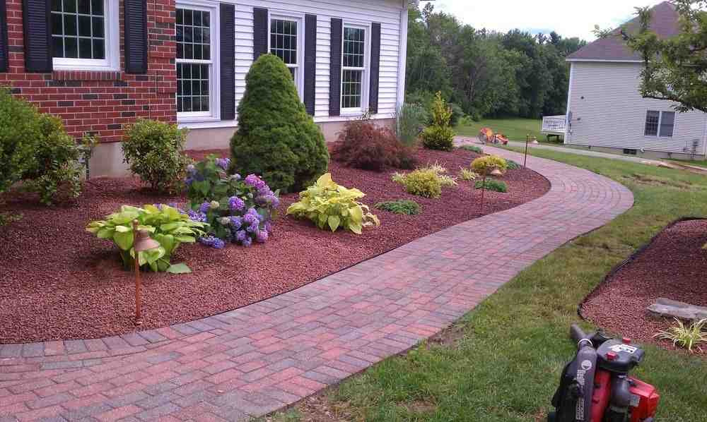 paver and gravel walkway ideas